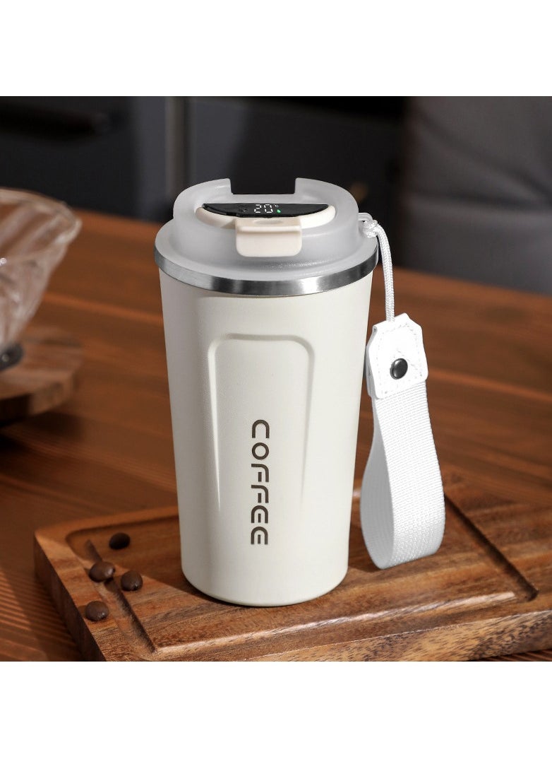 Coffee - Intelligent Digital Display 510ml 304 Stainless Steel Coffee Cup Thermal Mug Office Termal Cafe  Travel Insulated Bottle - Image 1