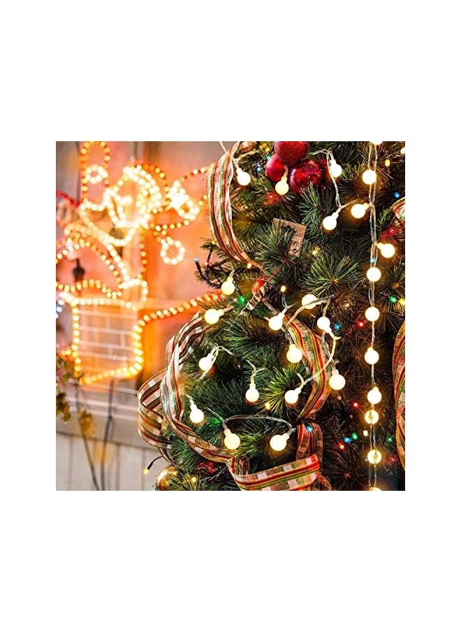 The Bros 32ft/80 LDES Globe Ball String Lights Fairy Lights Battery Operated Warm White String Lights with Remote Waterproof Indoor Outdoor Decorative Christmas Lights for Home Party Patio Garden  - Image 5