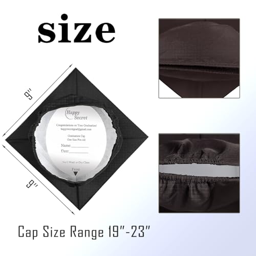 Happy Secret Unisex Matte Graduation Gown Cap Tassel Set 2025 for High School and Bachelor - Image 4