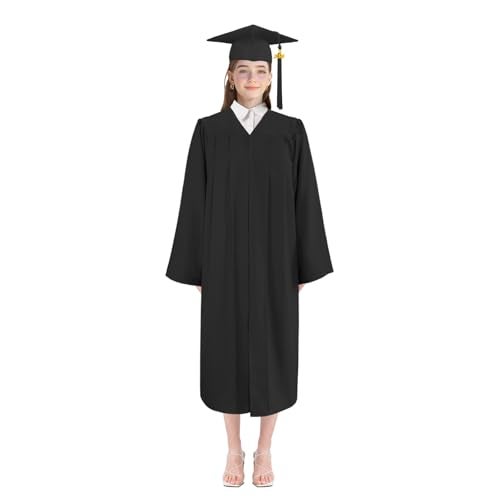 Happy Secret Unisex Matte Graduation Gown Cap Tassel Set 2025 for High School and Bachelor - Image 5