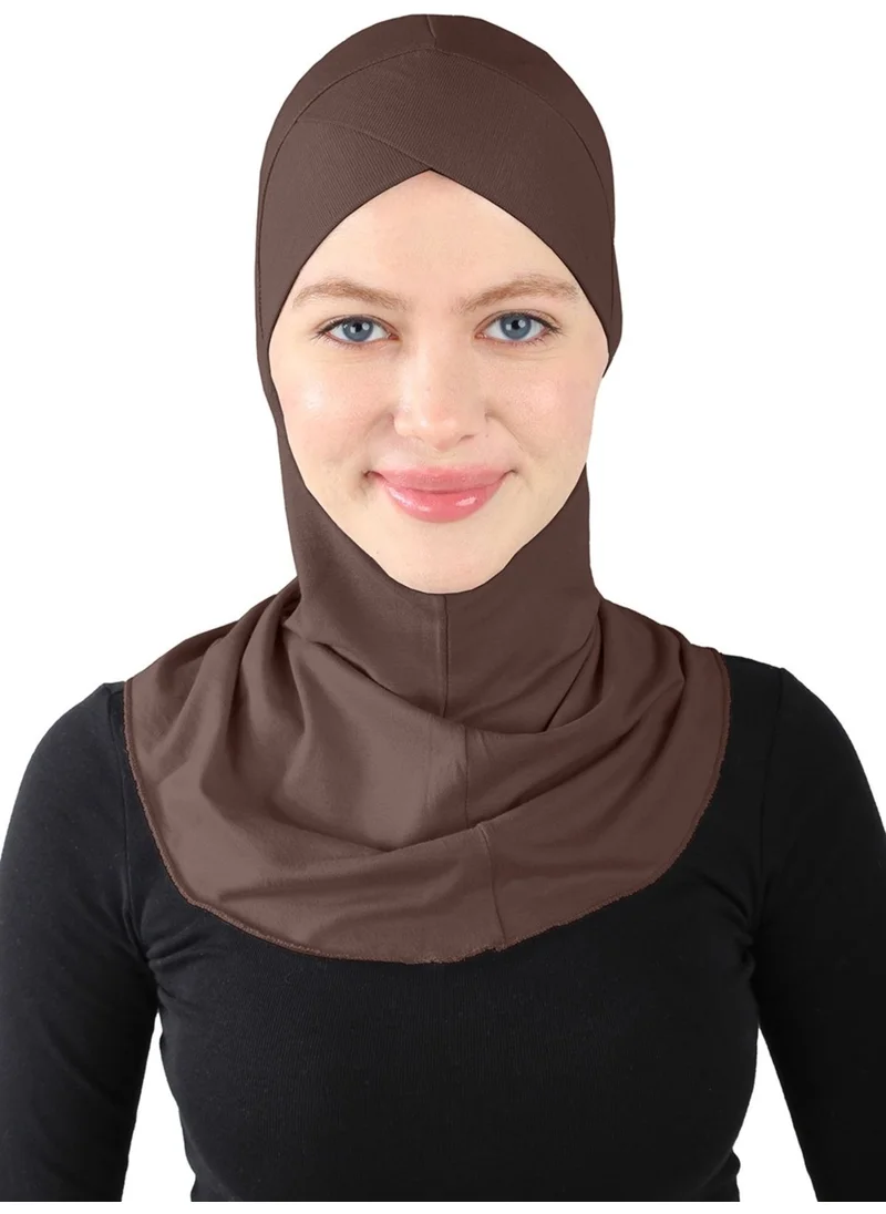 إيكاردين Cross Hijab - St 232 Light Brown