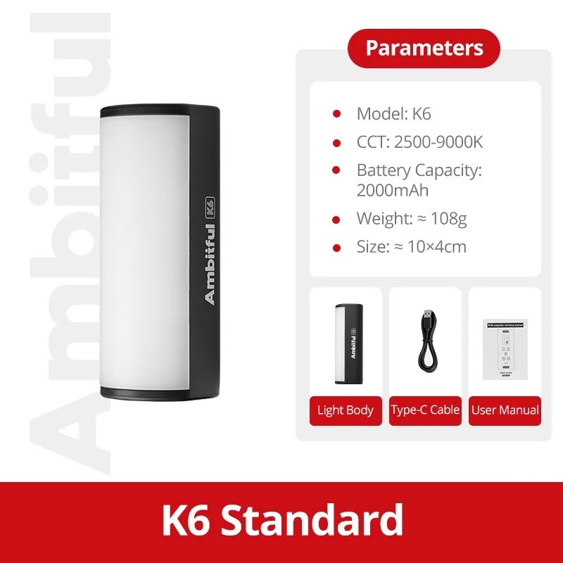 أمبيتيفول إضاءة استوديو تصوير Ambitful, K6 Standard - Image 1