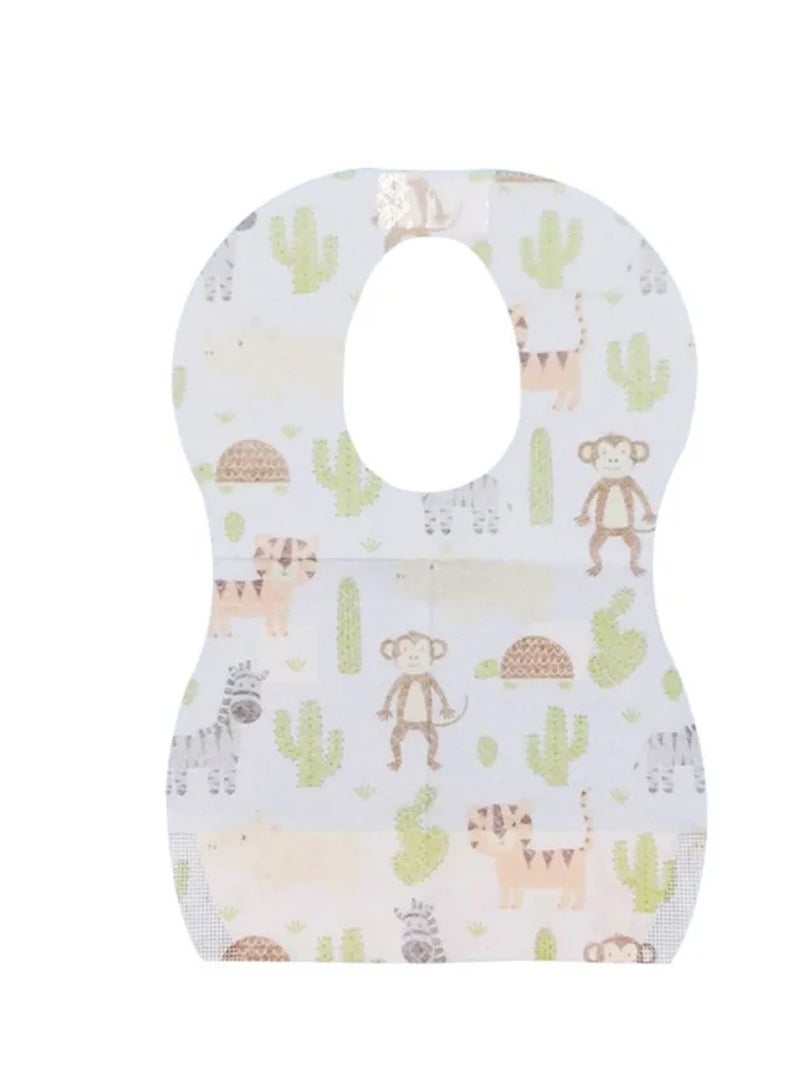 Star Babies - Animals Printed Disposable Bibs Pack of 150 - Image 2