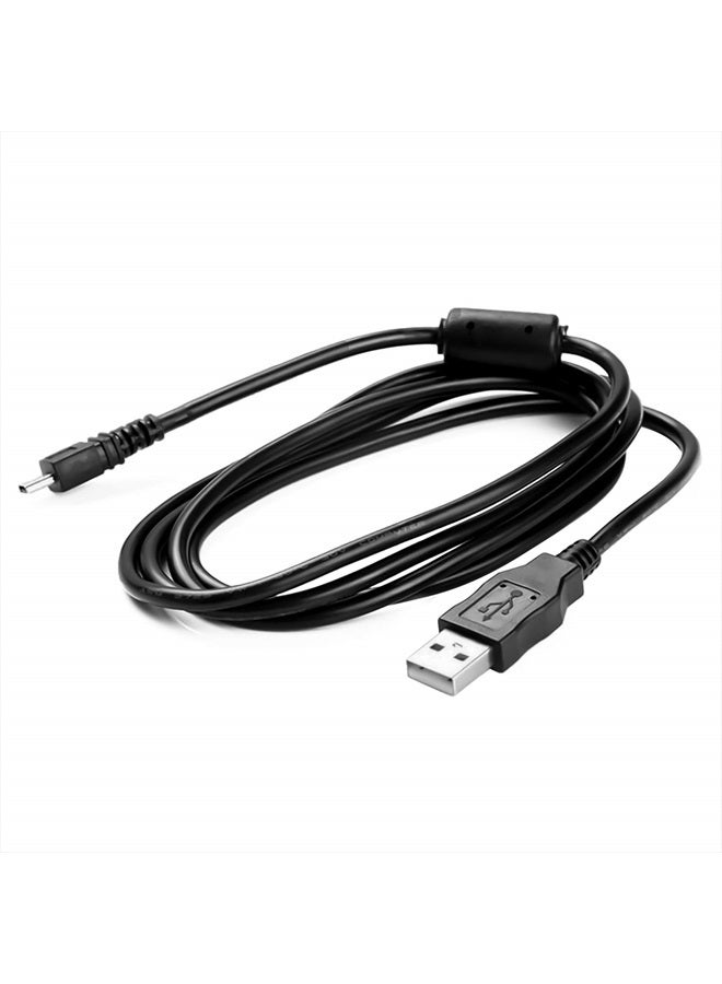 WZHENB Replacement USB Camera Transfer Data Sync Charger Charging Cable Cord for Fujifilm X10, X20, XF1, FinePix JX650, JX660, JX675, JX680, AX385, AX500, AX510, AX550, FinePix J10, J100, J12 & More (Black) - Image 2