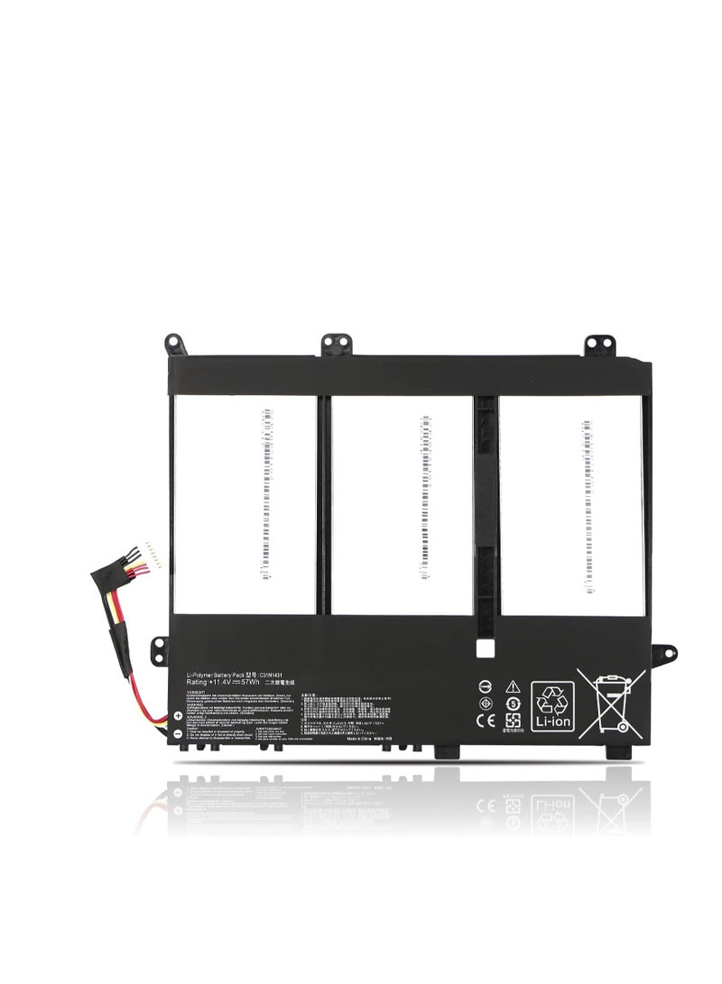 Terabyte بطارية بديلة C31N1431 11.4V 57Wh لجهاز ASUS Eee Book E Series E403SA E403S E403SA-WX0002H E403NA R416NA R416SA 0B200-016000000 - Image 1
