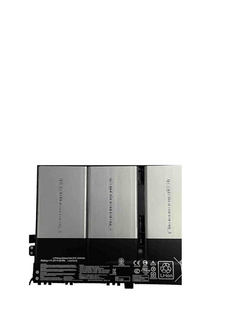 Terabyte بطارية بديلة C31N1431 11.4V 57Wh لجهاز ASUS Eee Book E Series E403SA E403S E403SA-WX0002H E403NA R416NA R416SA 0B200-016000000 - Image 2