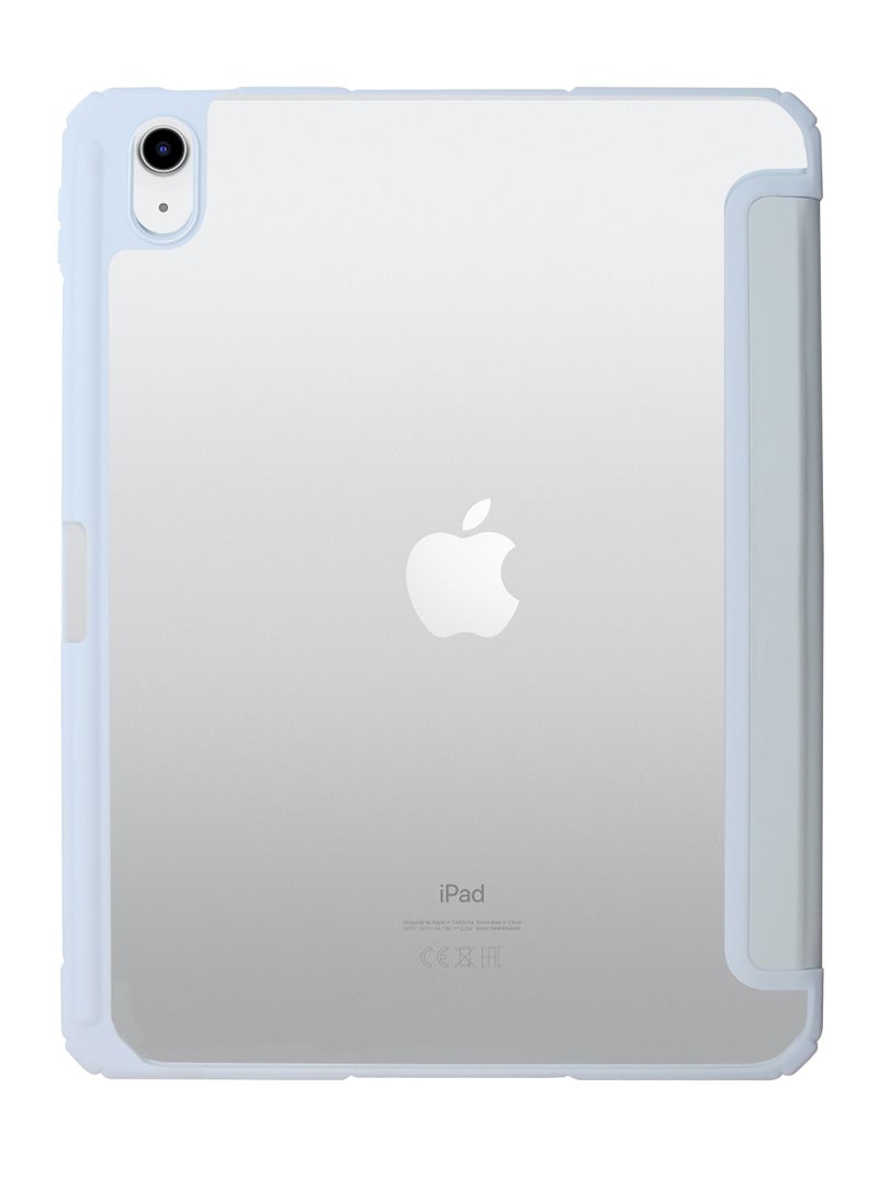 blupebble - Hybrid Folio with Pen Holder Transparent Back with Auto Sleep/Wake function Shockproof Slim Case Designed for iPad 10.9"- 10th Gen - Image 1