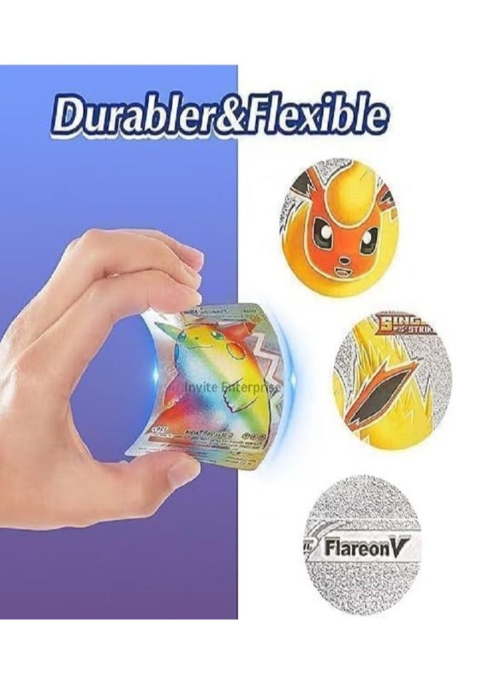 بوكيمون 10 بطاقات فضية فويل متنوعة - في ظرف - سلسلة V Vmax GX بطاقات نادرة وشائعة (فضية) - Image 3