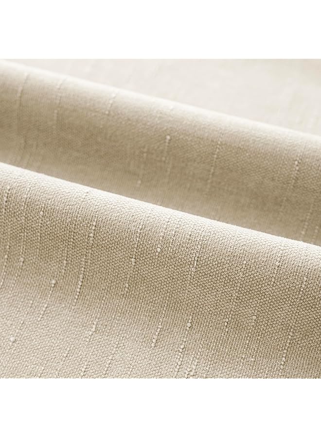 إيروريكس عبوة من 2 غطاء وسادة مزخرف ناعم الملمس، غطاء وسادة سادة مربع الشكل، غطاء وسادة ريفي محايد مريح للأريكة وغرفة النوم وغرفة المعيشة، مقاس 18 × 18 بوصة، بيج - Image 3