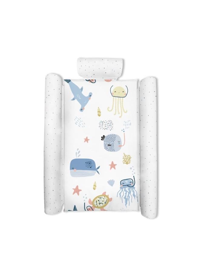 Mamas Gift Sea Animals 1 Round Mat the Mamas Gift Changing Mat Is a Perfect Place for Changing and Massage. the Mat Will Suit Most Nursery Decor and Is Compatible with Most Standard Tables.