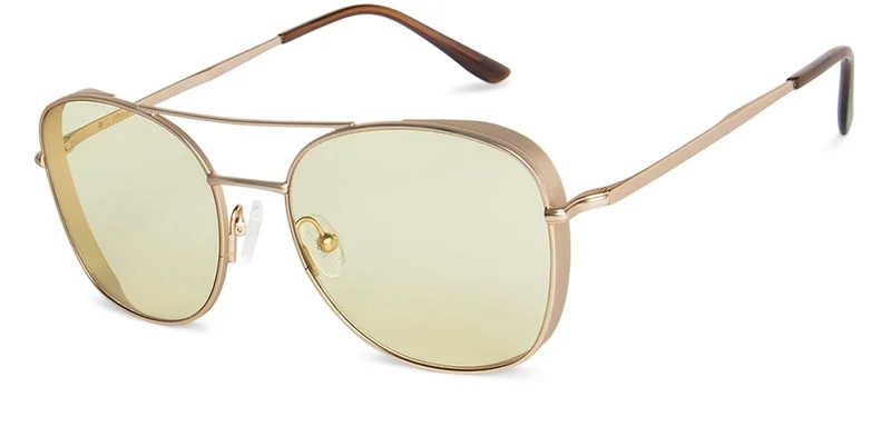 John Jacobs JJ Tints Full Rim Square Frame Polarized &amp; UV Protected Sunglasses JJ S12970 - 58mm - Gold