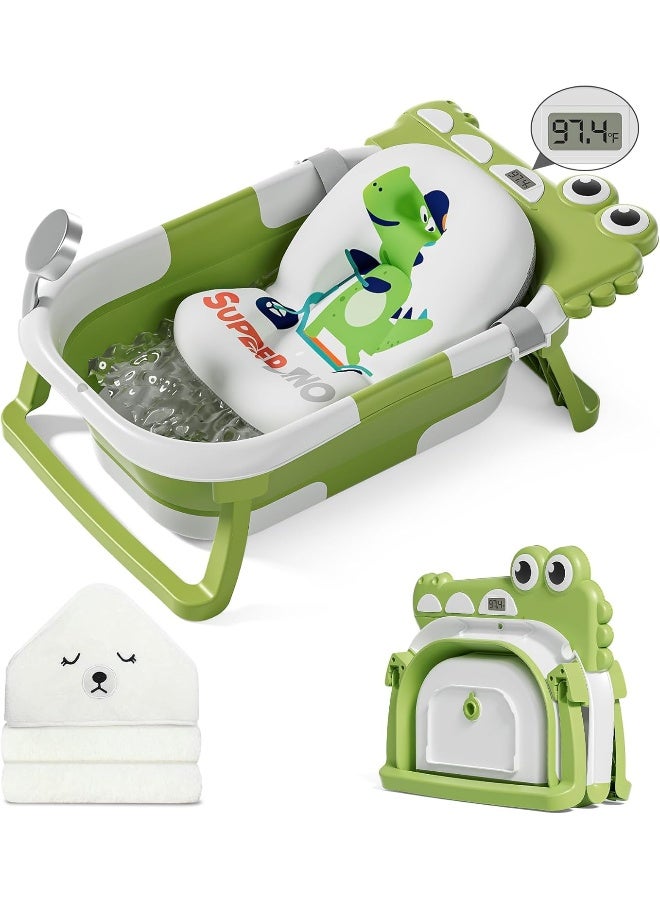 MoreFeel Foldable Newborn Baby Bathtub with Thermometer - Image 1