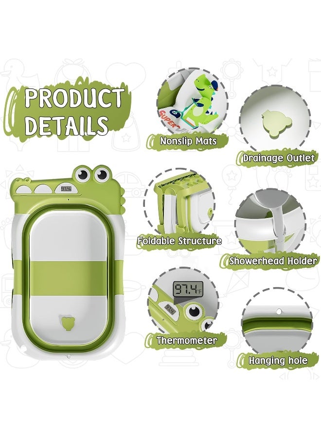 MoreFeel Foldable Newborn Baby Bathtub with Thermometer - Image 2