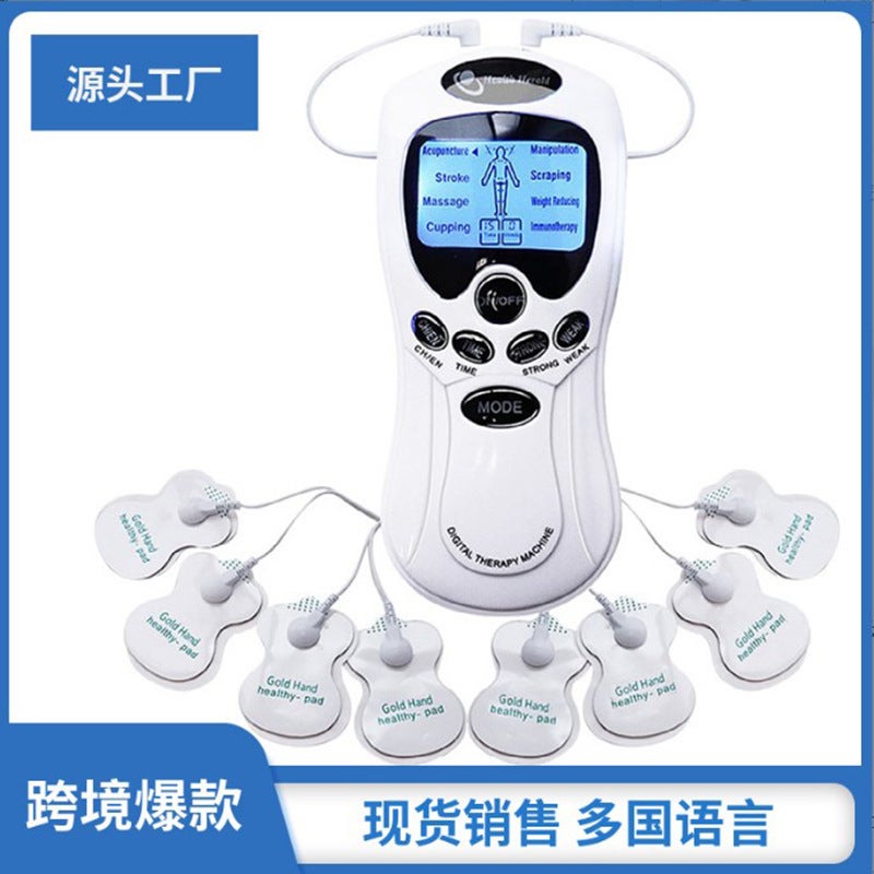 Multifunctional Mini Pulse Massager Electrotherapy Device Home Digital Meridian Therapy Device Cervical Spine Massager - Image 3