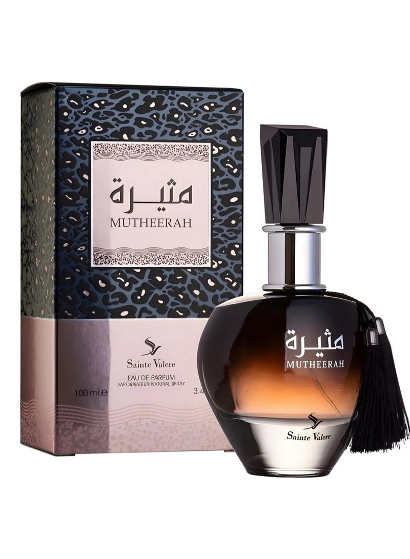 SAINTE VALERE MUTHEERAH Eau De Parfum 100ml Women Luxury Intense Oriental Warm Spicy Scent – Long Lasting Perfume Spray with Golden Saffron, Blue Lotus & Sandalwood for Men and Women - Image 1