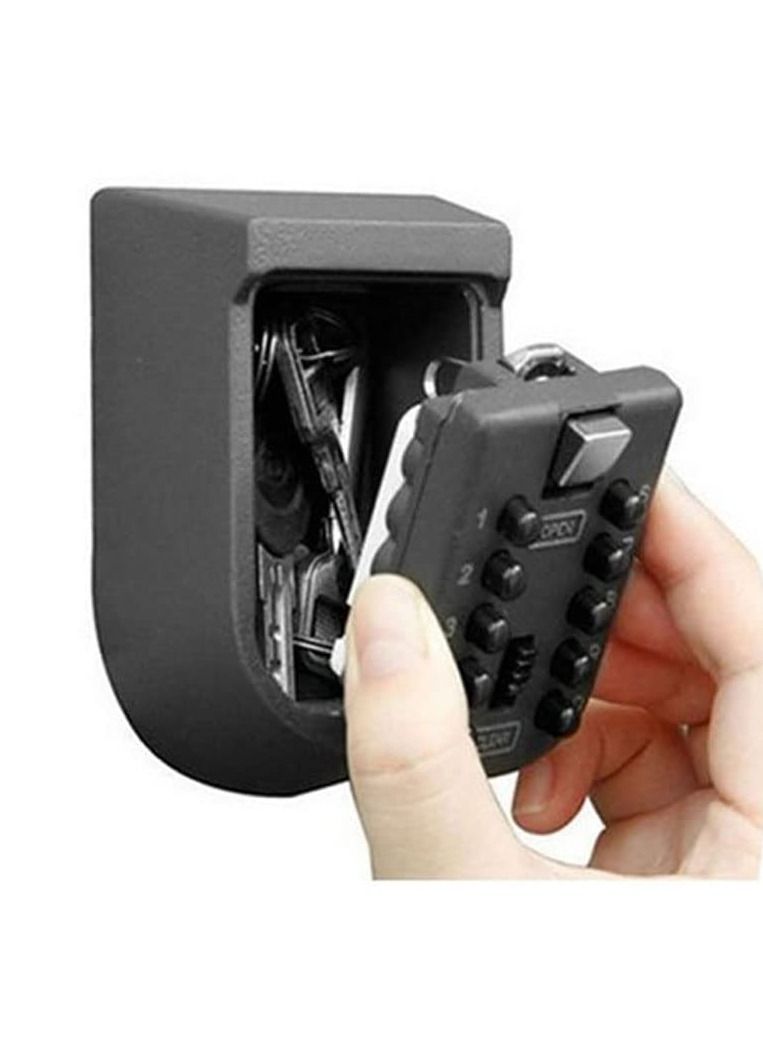 Indoor and Outdoor Key Safe Wall Mounted Nurse Key Safe Key Storage Push Button Combination Lock Wall Mounted Key Safe Box Security Lock for Carers/Home Help/Nurse Home Access - Image 1