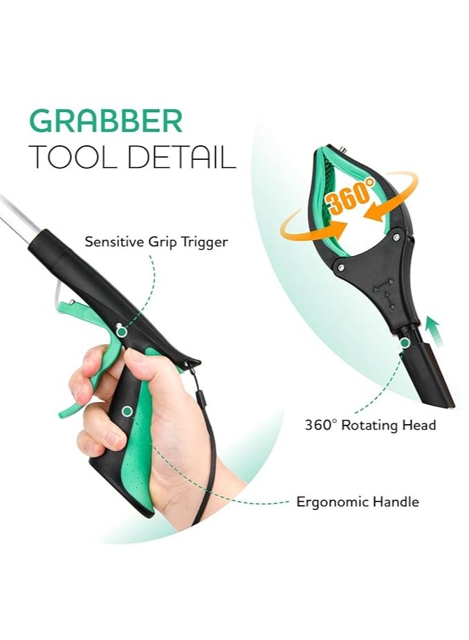Arabest Grabber Reacher Tool Reacher Grabber Pickup Tool Grabbers for Seniors Grabber Grabber Tool (Green)  - Image 3