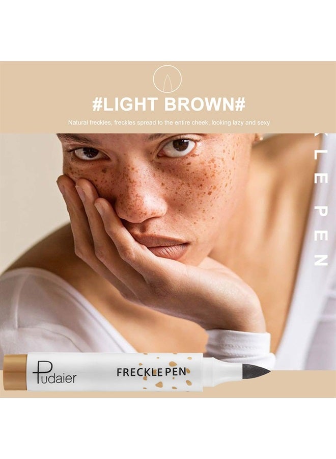 Marine Forest Freckle Pen 2 Colors Waterproof Lasting Natural Like Face Freckle Makeup Pen 2 Pcs 0.17 Fl Oz - Image 2