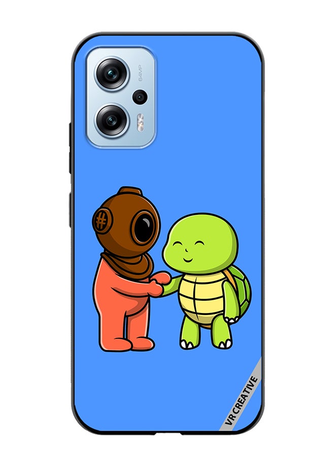 VR CREATIVE Protective Case Cover For Xiaomi Poco X4 GT Cute Diver Design Multicolour - Image 1