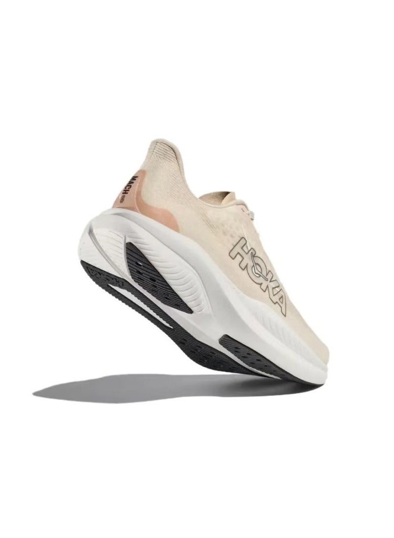 Hoka One One MACH 6 Outdoor Running Shoes Beige For Men/Women - Image 4