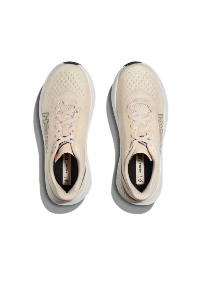 Hoka One One MACH 6 Outdoor Running Shoes Beige For Men/Women - Image 5