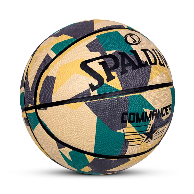 SPALDING 8 Panel Rainbow Rubber Moulded Indoor/Outdoor Basketball - Image 2