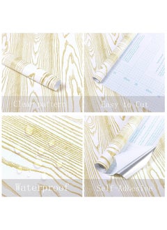Anna 45cm x 2m Waterproof, Moisture-Proof, and Oil-Proof Faux Wood Grain Self-Adhesive Wallpaper for Home Renovation  - Image 5