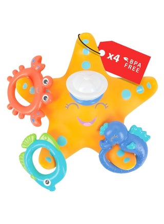 Nuby Starfish Ring Toss Bath Toy, Includes 3 Toss Rings (Crabfish, Tropical Fish and Seahorse) - pzsku/Z3B1DD199EFC90E9DD297Z/45/_/1729416175/489e5cf3-02c8-4445-b73a-246b44a968b2