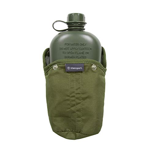 Stansport قنينة ستانسبورت على طراز G.I.، غطاء وحزام (336) - Image 4