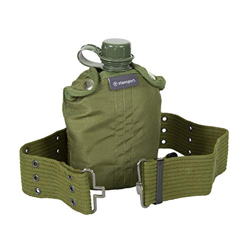 Stansport قنينة ستانسبورت على طراز G.I.، غطاء وحزام (336) - Image 1