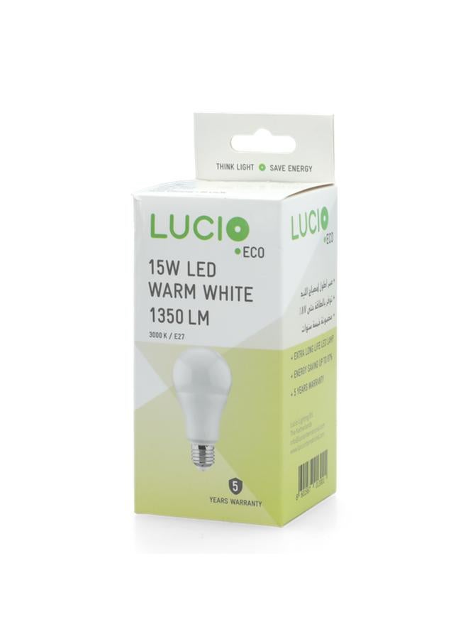 Lucio 15W 3000K 1350-Lumens E27 LED Bulb Warm White - Image 4