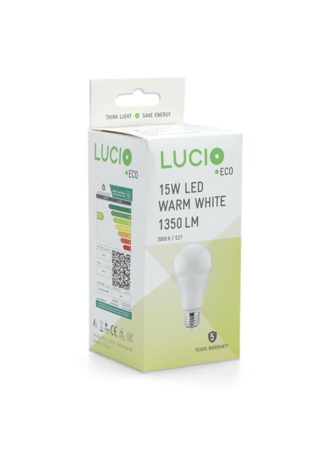 Lucio 15W 3000K 1350-Lumens E27 LED Bulb Warm White - Image 5