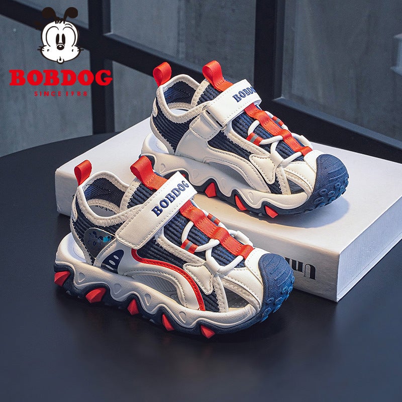 Babu Bean Boys Baotou Sandals Soft Sole Non-Slip Children'S Sports Beach Shoes - Image 5