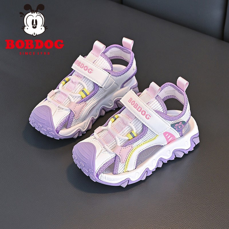 Babu Bean Boys Baotou Sandals Soft Sole Non-Slip Children'S Sports Beach Shoes - Image 3