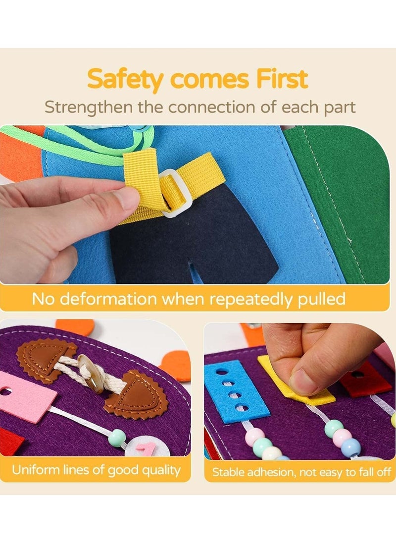 Mr. Penda - Giraffe Montessori Sensory Toys, Plane Travel Activities Educational Toys, Busy Board for 1+ Year Old Basic Dress Skills Toys for Boys and Girls Gifts (Multicolour) - Image 1