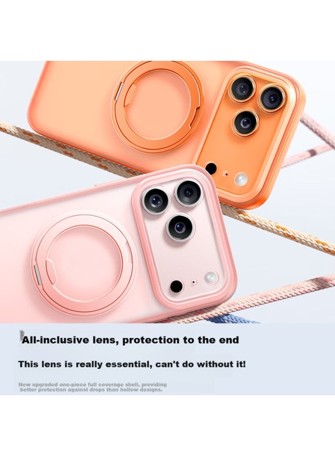 Kumeng Support Point Case For Apple Iphone 17 Pro Max, Iphone 17 Matte Magnetic Premium Protective Case, Full Coverage Stand, Shockproof Magsafe Charging Case For Men And Wome - Image 2