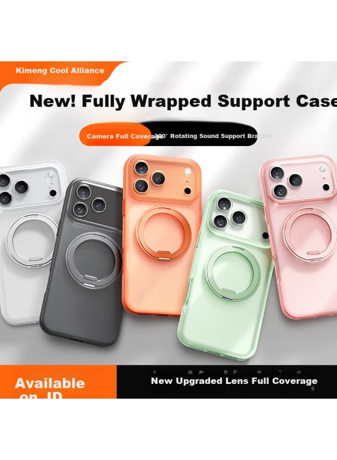 Kumeng Support Point Case For Apple Iphone 17 Pro Max, Iphone 17 Matte Magnetic Premium Protective Case, Full Coverage Stand, Shockproof Magsafe Charging Case For Men And Wome - Image 1