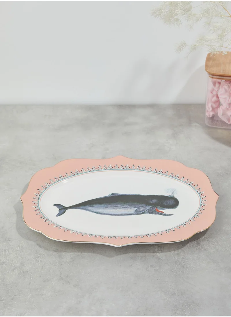 YVONNE ELLEN Platter Serving Plate Whale 32Cm