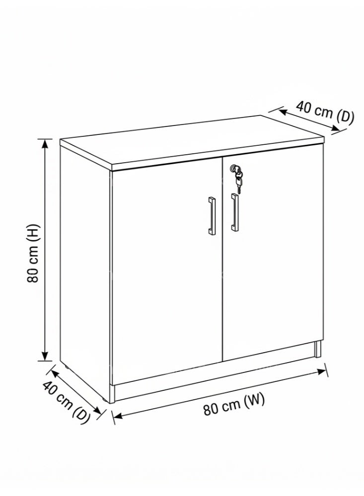 KARNAK Royalcraft Wooden Low Cabinet - White - Image 5
