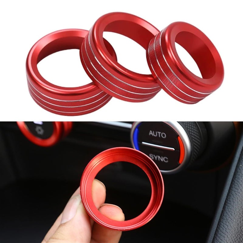 QASULER AC Knob Trim for Alfa Romeo Stelvio Giulia - Image 5
