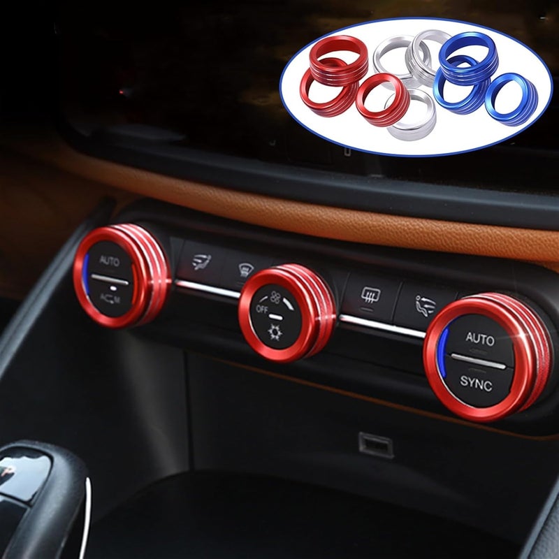 QASULER AC Knob Trim for Alfa Romeo Stelvio Giulia - Image 4