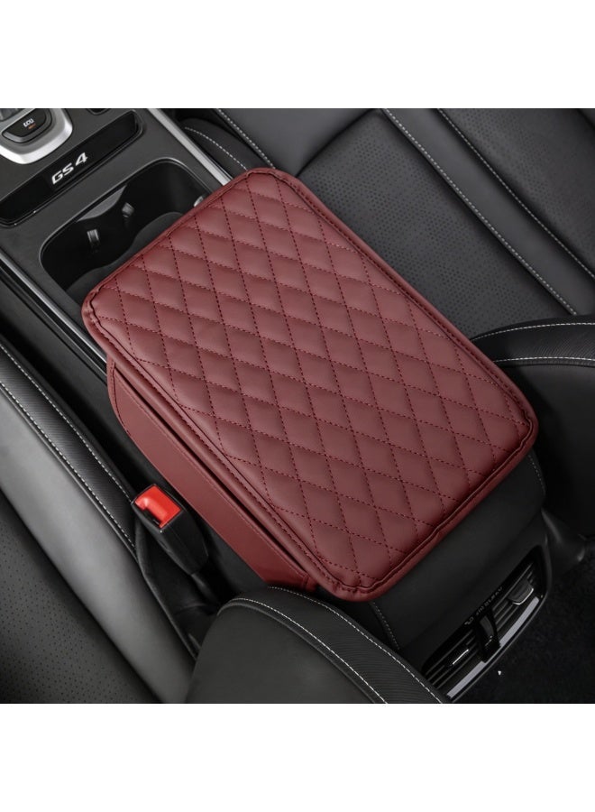 CKIKH Car center console armrest heightening pad with storage box, includes 2 storage bags, anti-slip universal design, fits most vehicle models. - Image 5