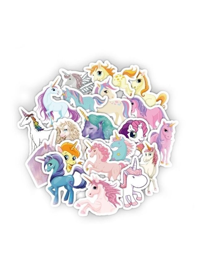 NIBEMINENT 33-Piece Unicorn Car Sticker Set - Image 1