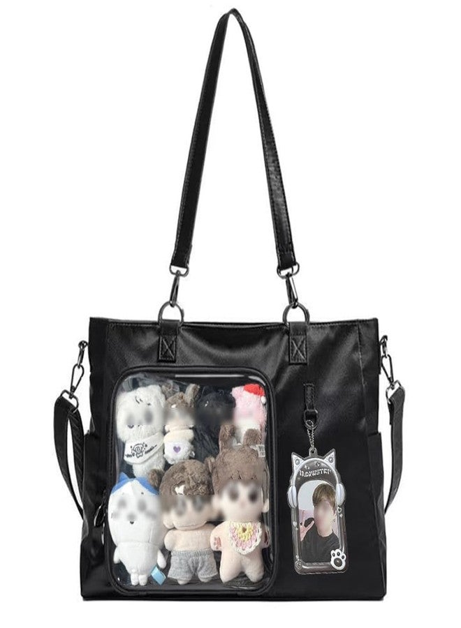 WELLRI Ita Bag with Insert Kpop Plushies Tote Bag Kawaii Anime Pin Display Crossbody Shoulder Messenger Bag - Image 1
