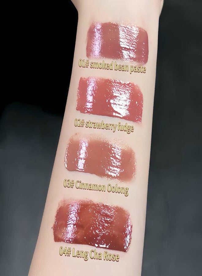 Cappuvini Little Pinecone Hydrating Lip Jelly | Glossy Finish Non-Sticky Lip Gloss | Nude Dream Red Wine Baby Pink Rose Colors | Lips Care Protection Moisturizer | Cute Acorn Shaped Packaging | Long Stay Lipstick Waterproof Longlasting Formula | Perfect Lipstick For Women & Girls (02#Strawberry Fudge, 5g) - Image 2
