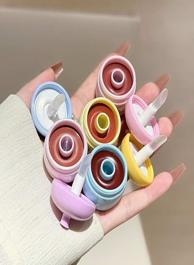 Cappuvini Little Pinecone Hydrating Lip Jelly | Glossy Finish Non-Sticky Lip Gloss | Nude Dream Red Wine Baby Pink Rose Colors | Lips Care Protection Moisturizer | Cute Acorn Shaped Packaging | Long Stay Lipstick Waterproof Longlasting Formula | Perfect Lipstick For Women & Girls (02#Strawberry Fudge, 5g) - Image 1