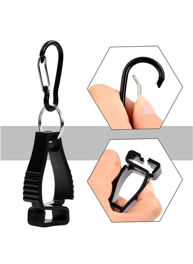 6 Pack Glove Clips for Work Glove Holders,Glove Belt Clip With Metal Carabiners,Easy to Wear Glove Clip, Tools, & Towel Holder, Ideal for Men Safety Construction Worker Guard Labor - Image 3