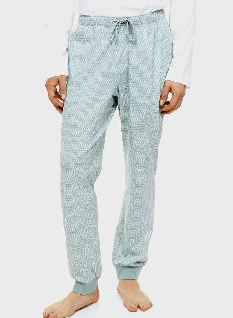 H&M 2 Pack Printed Pyjama Pants