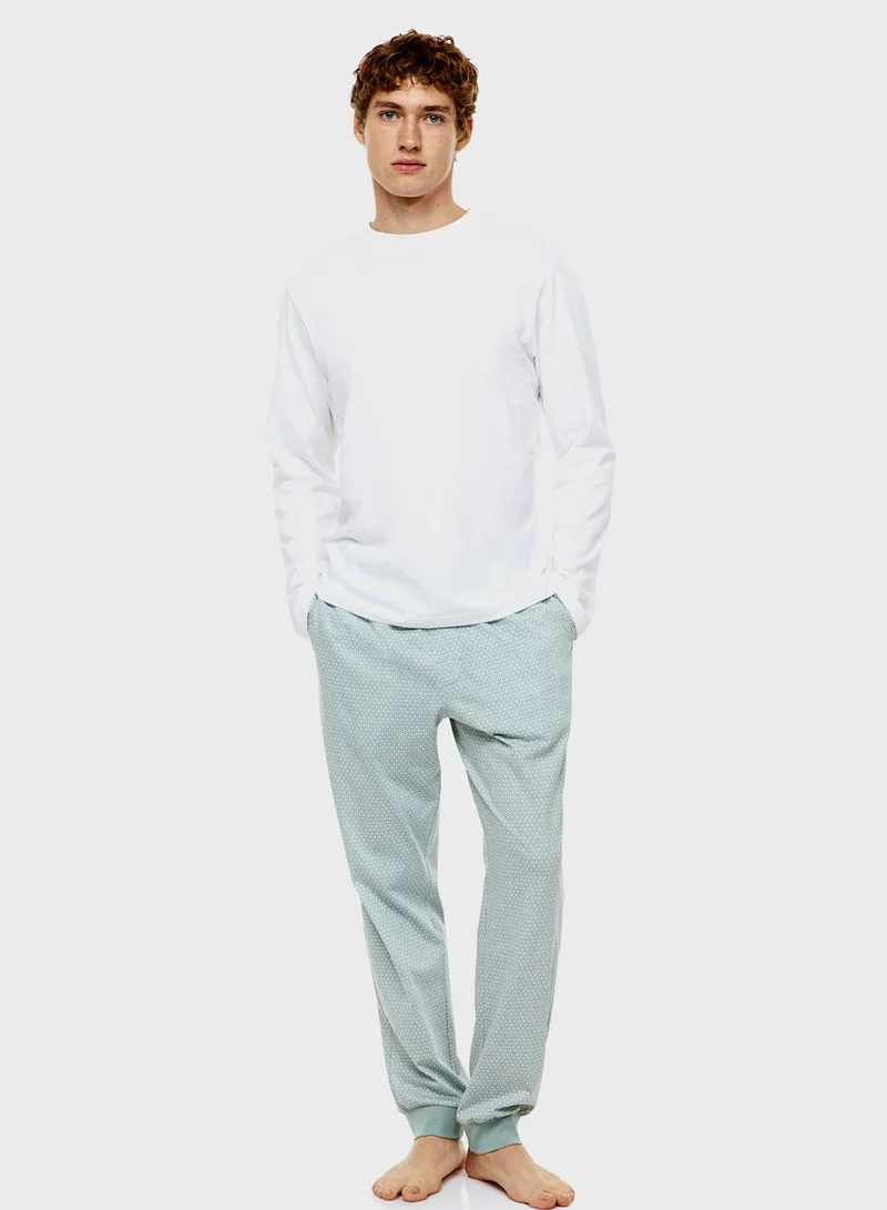 H&M 2 Pack Printed Pyjama Pants