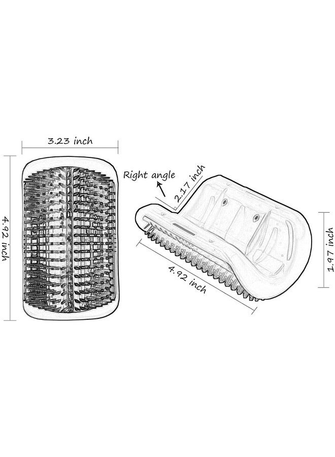 Cat-It Self Grooming Wall Corner Groomers Soft Grooming Brush Massage Short/Long Fur Cat Scratcher Head Top Massage Comb Ideal For Kitten And Puppy (Color As Vary) - Image 2